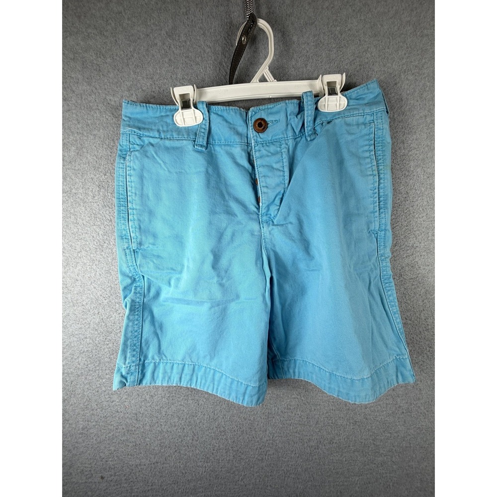 Hollister Shorts Mens 28 Blue Chino Flat Front Beach Casual Summer Button Fly